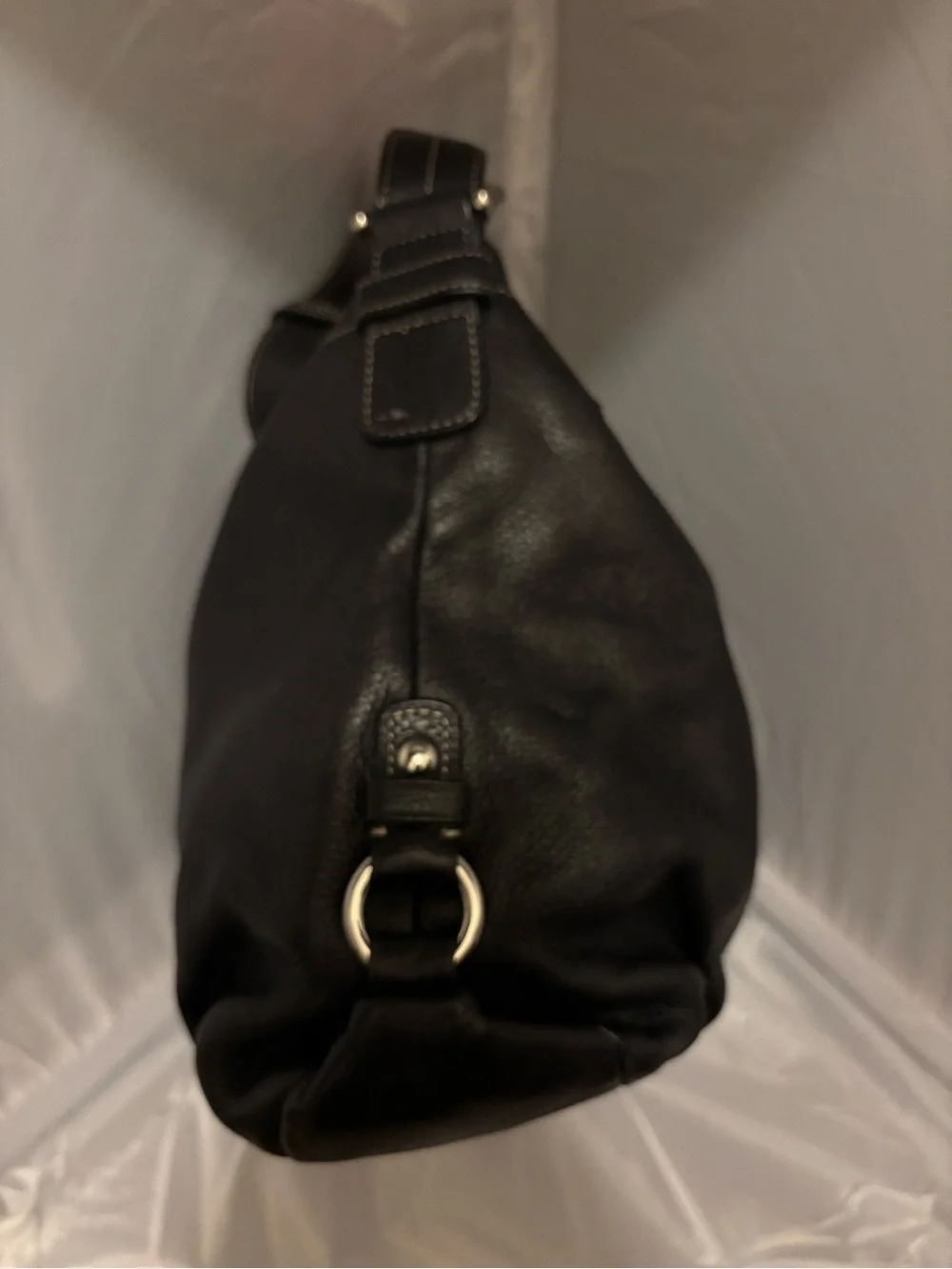 Leather Coach shoulder hand bag
